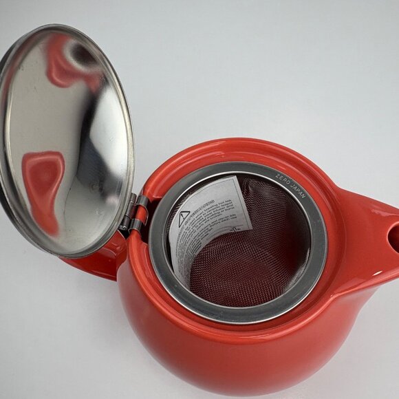 Bee House Zero Japan Coral Ceramic Teapot With Lid & Infuser NEW - Picture 4 of 7